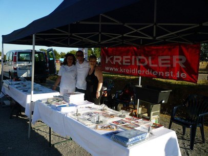 Verkaufsstand der Firma Kreidler-Dienst Verkaufsstand der Firma Kreidler-Dienst